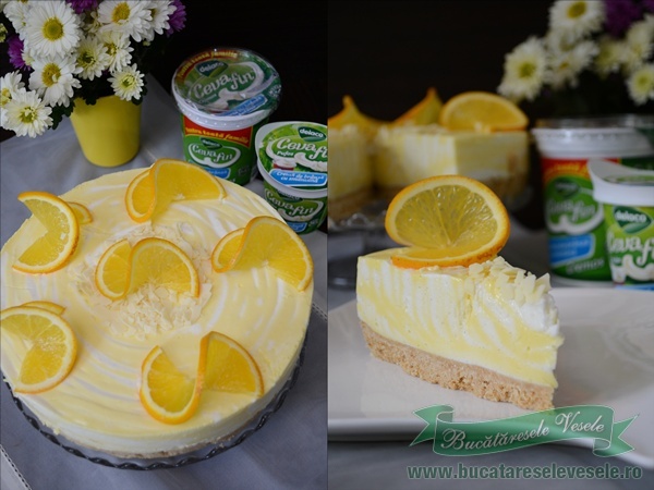 Cheesecake cu vanilie si portocale-7
