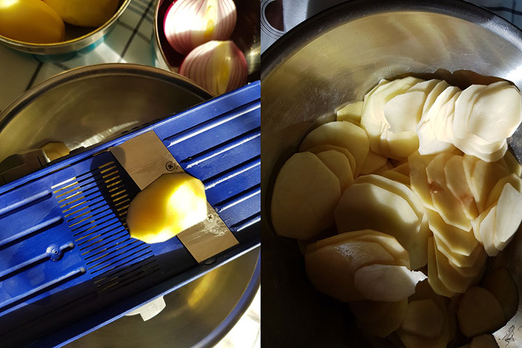 Cartofi cu cascaval la cuptor